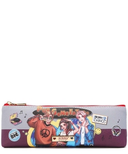 Nikky By Nicole Lee Slim Cosmetic Pouch NK21010 POP GENERATION
